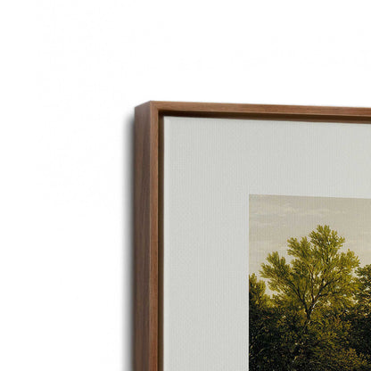 [Color:Walnut], Picture of art in a Walnut frame at an angle
