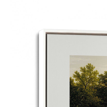 [Color:Opaque White], Picture of art in a White frame at an angle