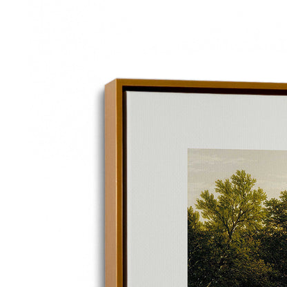 [Color:Polished Gold], Picture of art in a Polished Gold frame at an angle