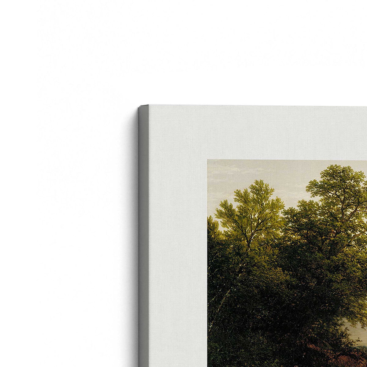 [Color:Stretched Canvas], Picture of the corner of the art