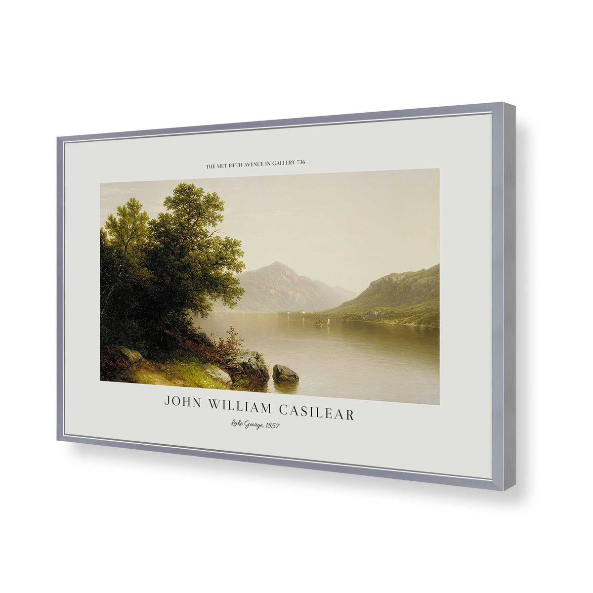 [Color:Polished Chrome], Picture of art in a Polished Chrome frame of the corner