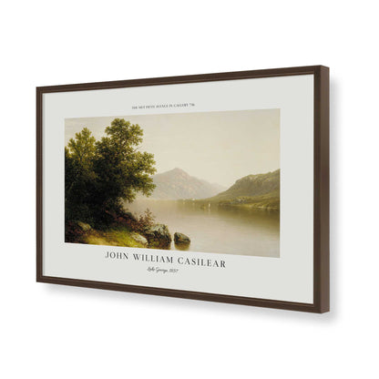 [Color:Belvinder Brown], Picture of art in a Polished Chrome frame of the corner
