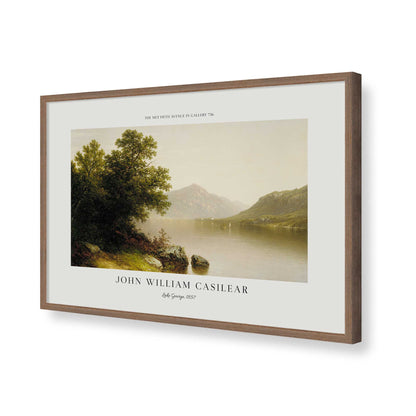 [Color:Walnut], Picture of art in a Polished Chrome frame of the corner
