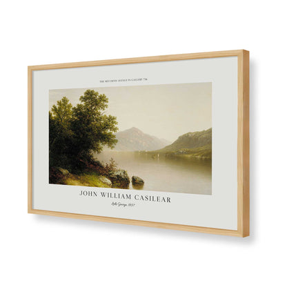 [Color:American Maple], Picture of art in a Polished Chrome frame of the corner