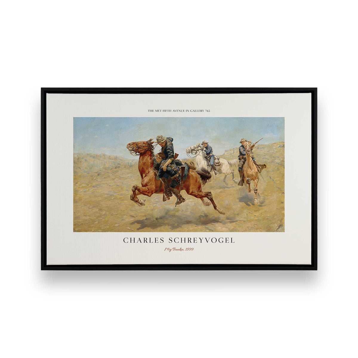 [Color:Satin Black], Picture of art in a Satin Black frame