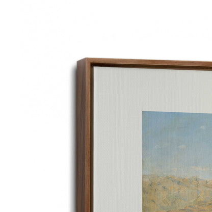 [Color:Walnut], Picture of art in a Walnut frame at an angle
