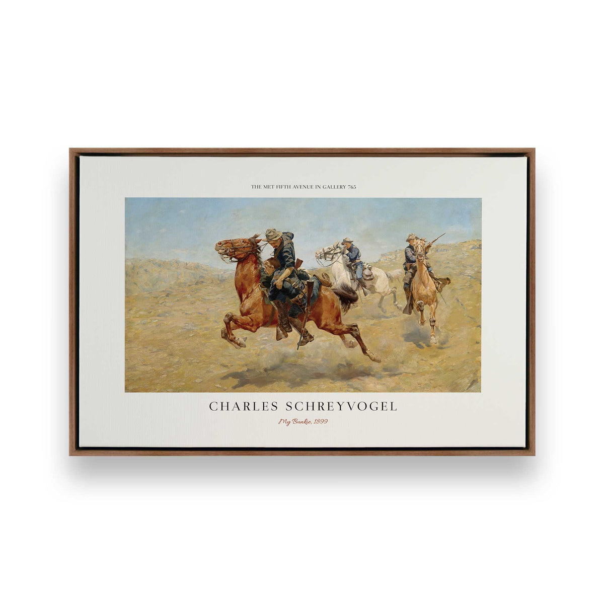 [Color:Walnut], Picture of art in a Walnut frame