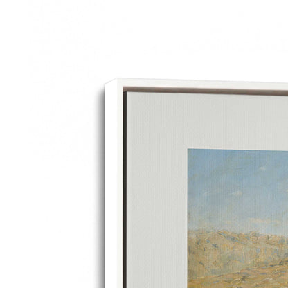 [Color:Opaque White], Picture of art in a White frame at an angle