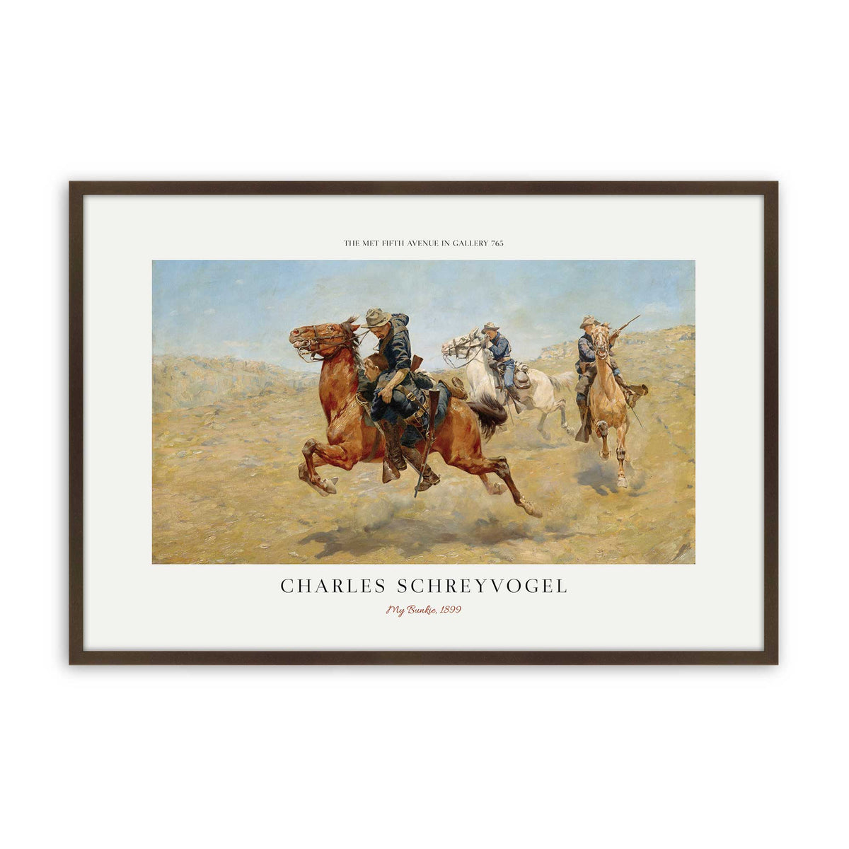 [Color:Belvinder Brown], Picture of art in a Polished Chrome frame