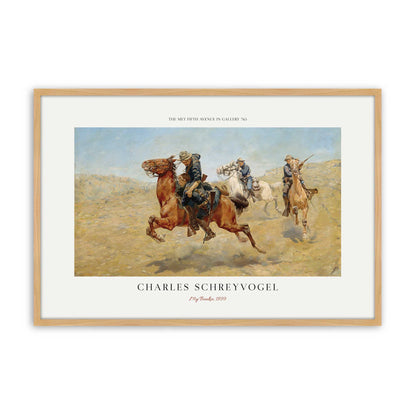 [Color:American Maple], Picture of art in a Polished Chrome frame