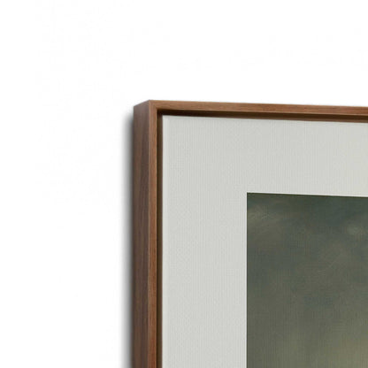 [Color:Walnut], Picture of art in a Walnut frame at an angle