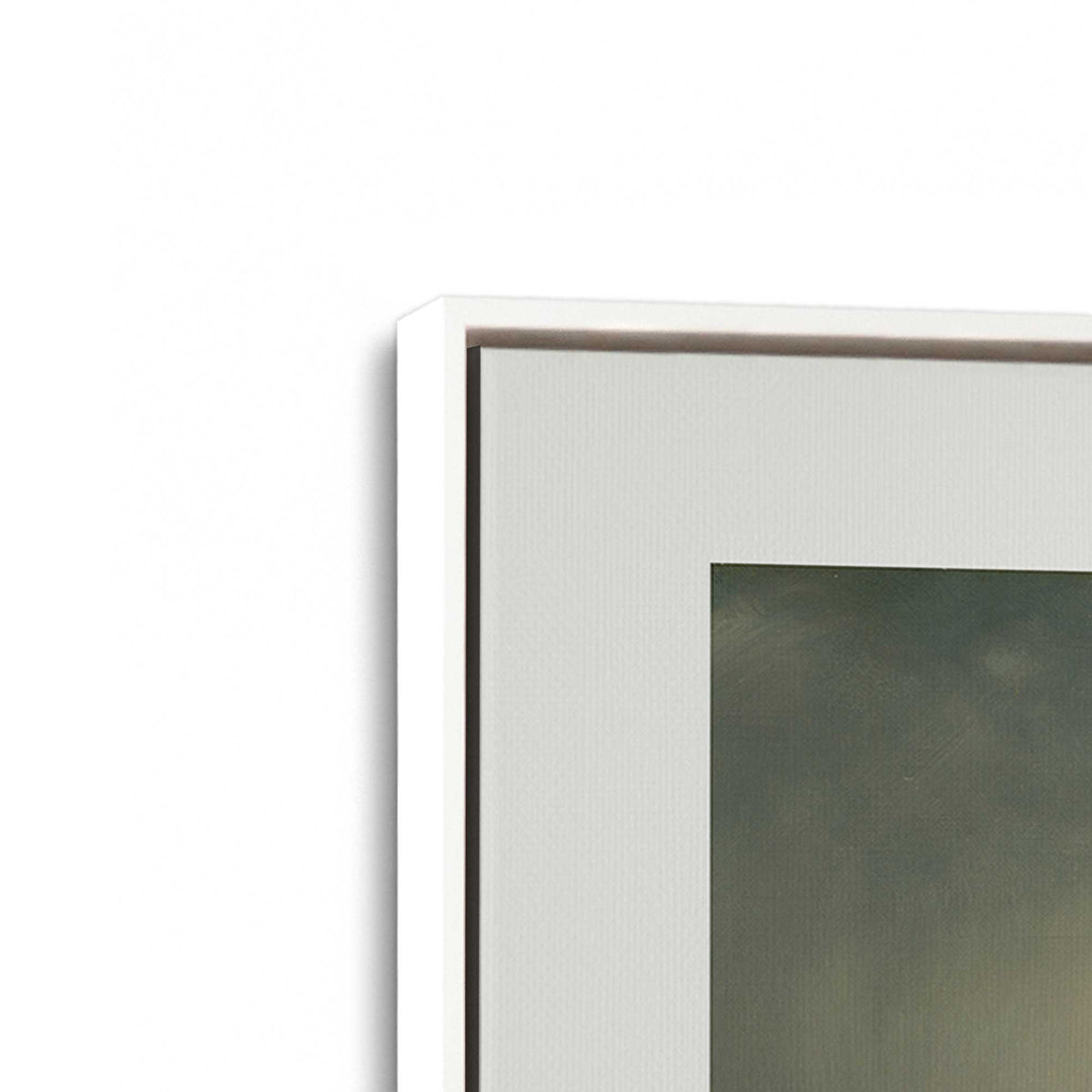 [Color:Opaque White], Picture of art in a White frame at an angle