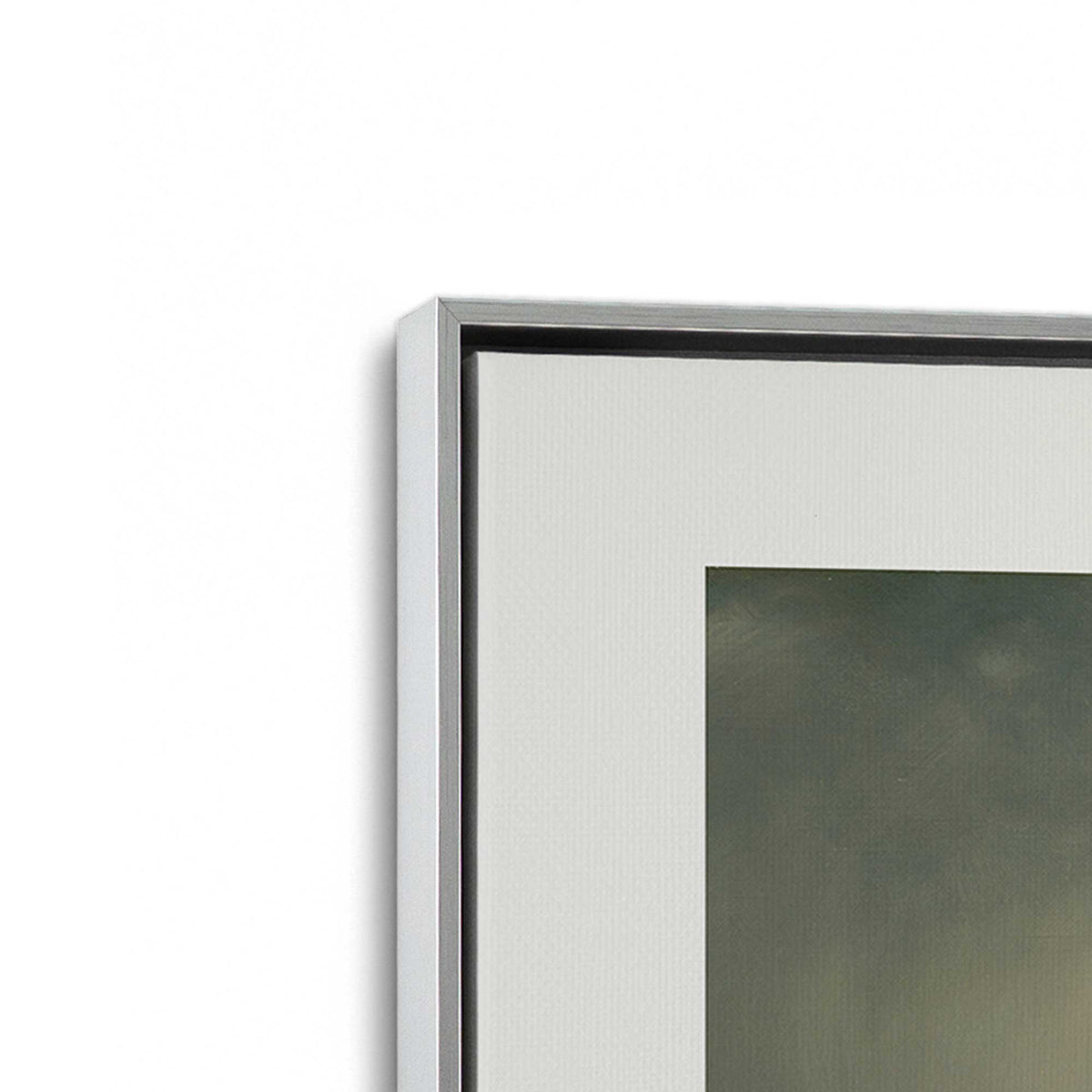 [Color:Polished Chrome], Picture of art in a Polished Chrome frame at an angle