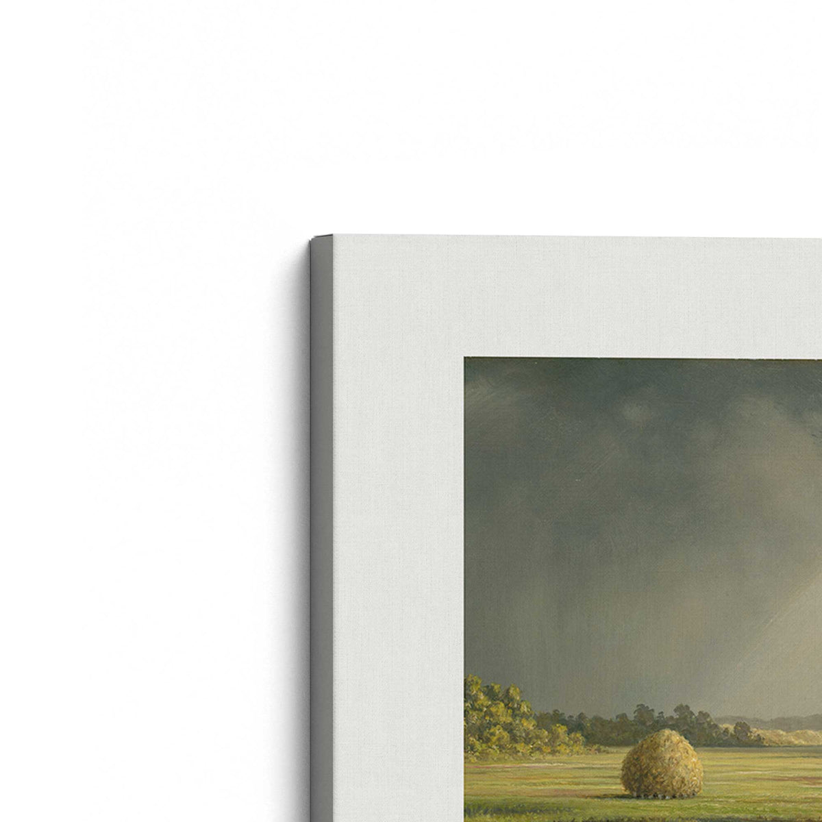 [Color:Stretched Canvas], Picture of the corner of the art