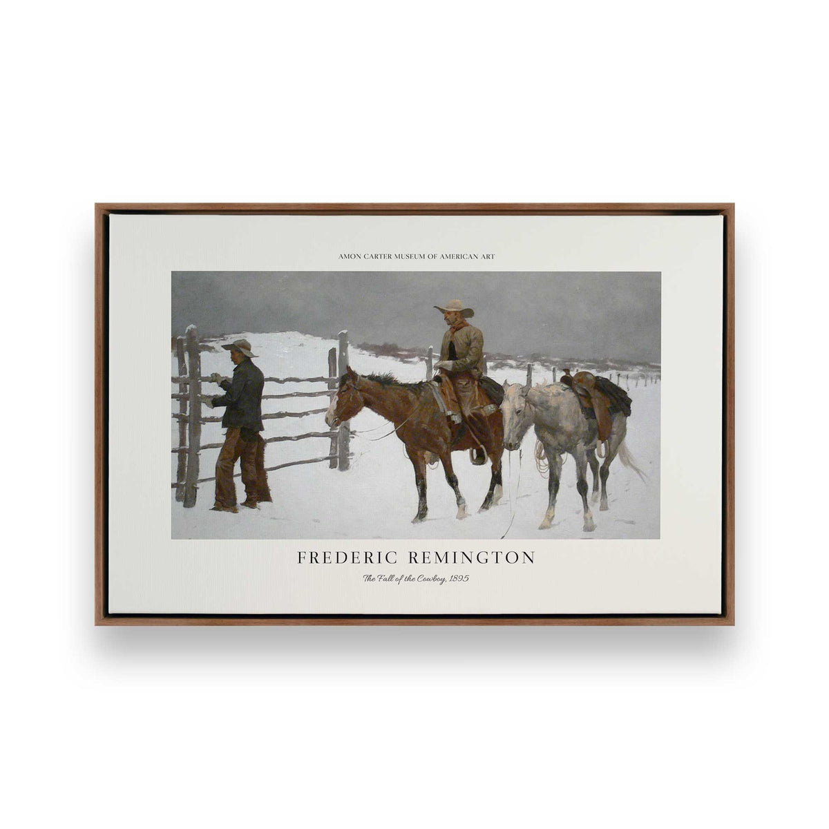 [Color:Walnut], Picture of art in a Walnut frame