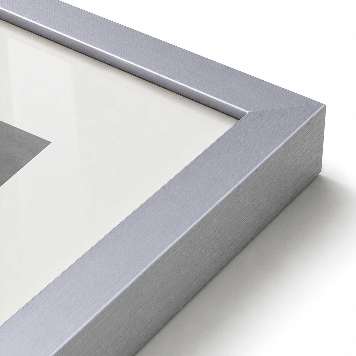 [Color:Polished Chrome], Picture of art in a Polished Chrome frame at an angle