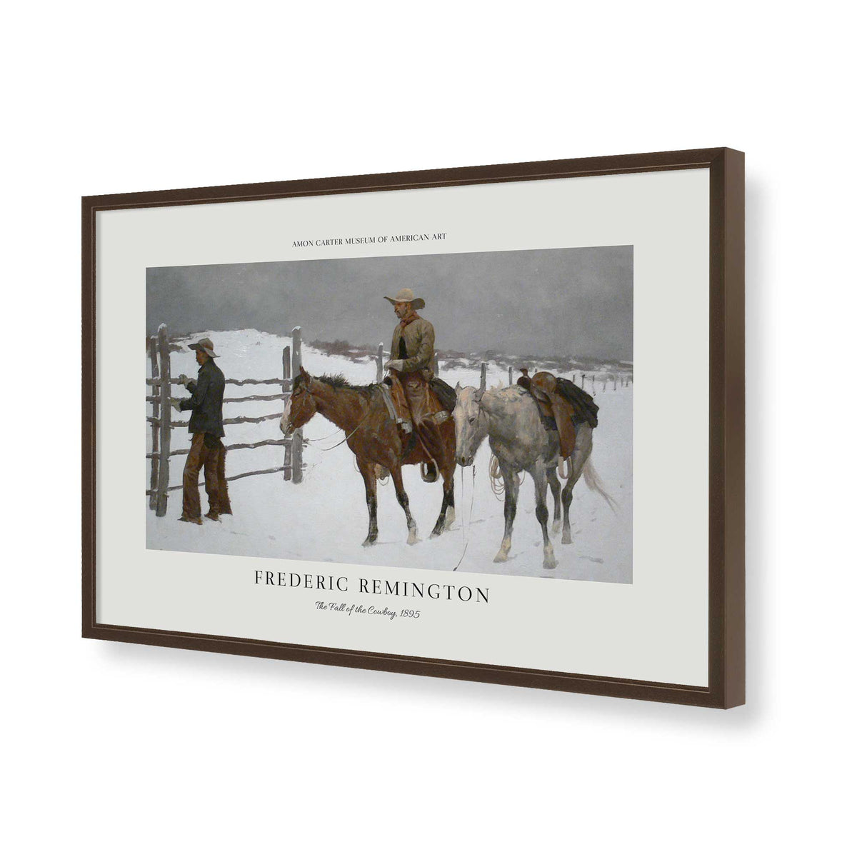 [Color:Belvinder Brown], Picture of art in a Polished Chrome frame of the corner