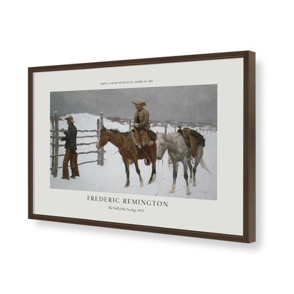 [Color:Belvinder Brown], Picture of art in a Polished Chrome frame of the corner