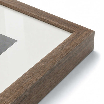 [Color:Walnut], Picture of art in a Polished Chrome frame at an angle