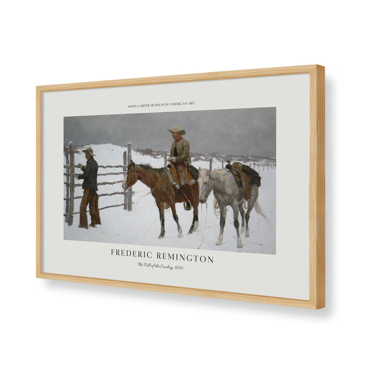 [Color:American Maple], Picture of art in a Polished Chrome frame of the corner