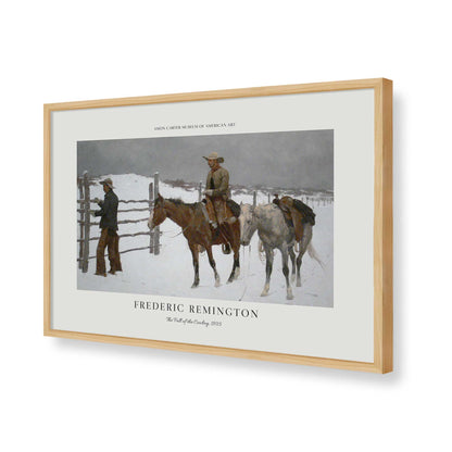 [Color:American Maple], Picture of art in a Polished Chrome frame of the corner