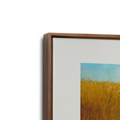 [Color:Walnut], Picture of art in a Walnut frame at an angle