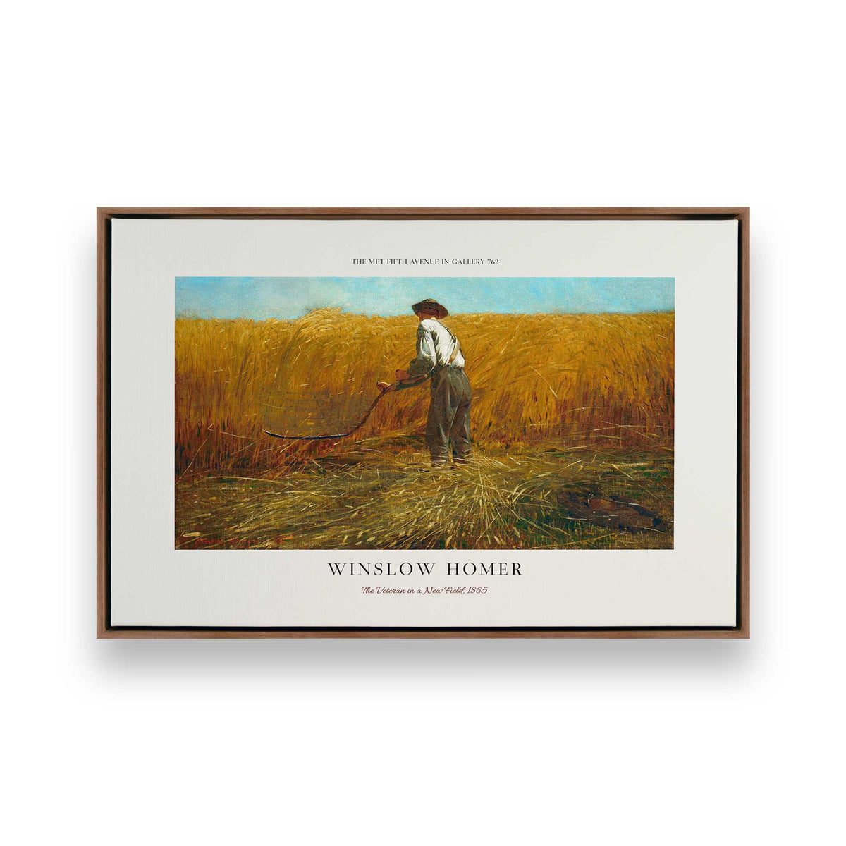 [Color:Walnut], Picture of art in a Walnut frame