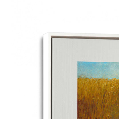 [Color:Opaque White], Picture of art in a White frame at an angle