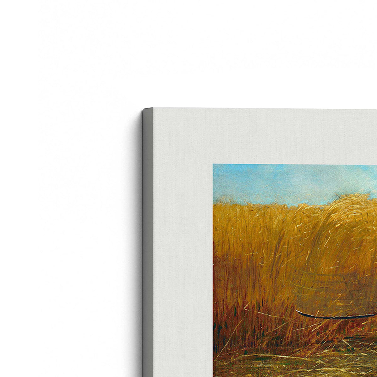 [Color:Stretched Canvas], Picture of the corner of the art