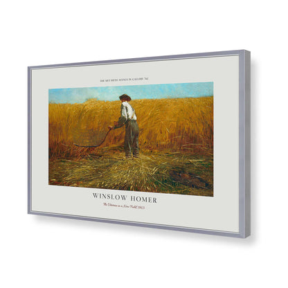 [Color:Polished Chrome], Picture of art in a Polished Chrome frame of the corner