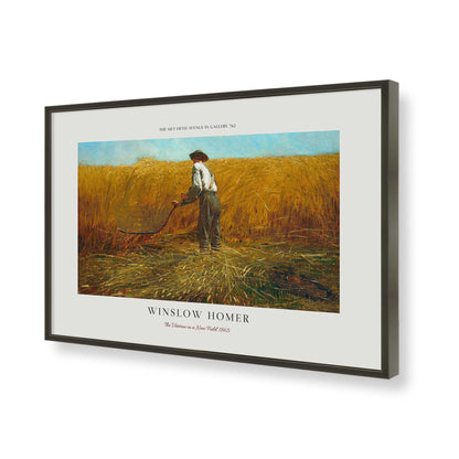 [Color:Satin Black], Picture of art in a Polished Chrome frame of the corner