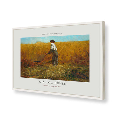 [Color:Opaque White], Picture of art in a Polished Chrome frame of the corner
