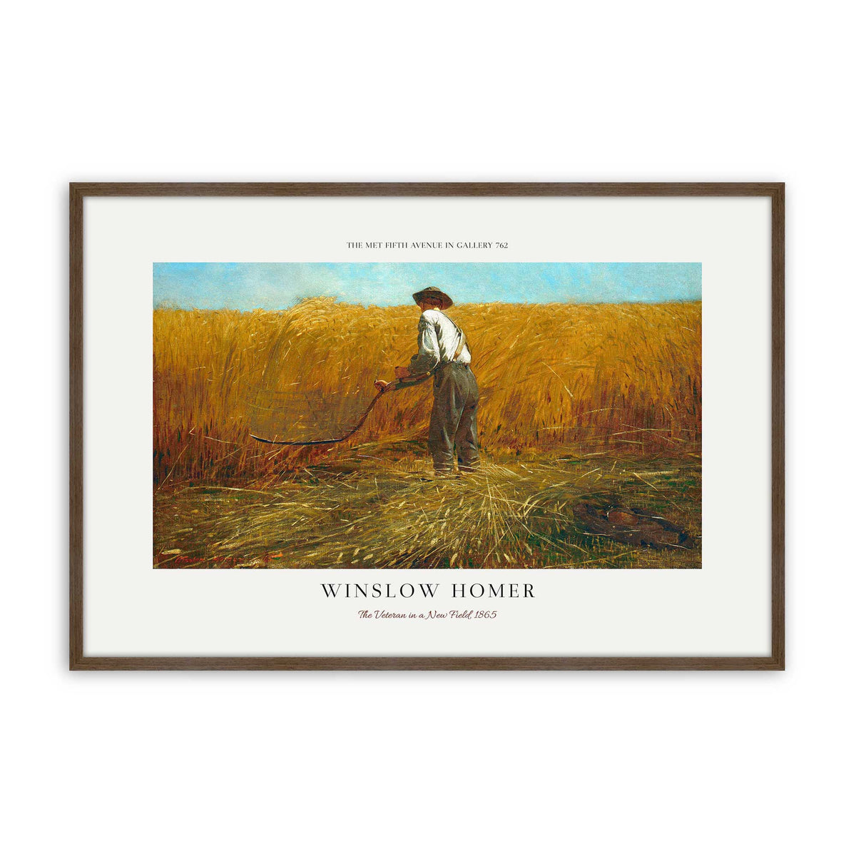 [Color:Walnut], Picture of art in a Polished Chrome frame