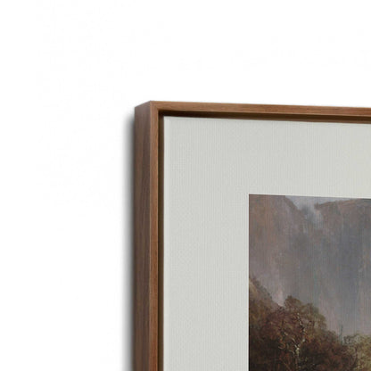 [Color:Walnut], Picture of art in a Walnut frame at an angle