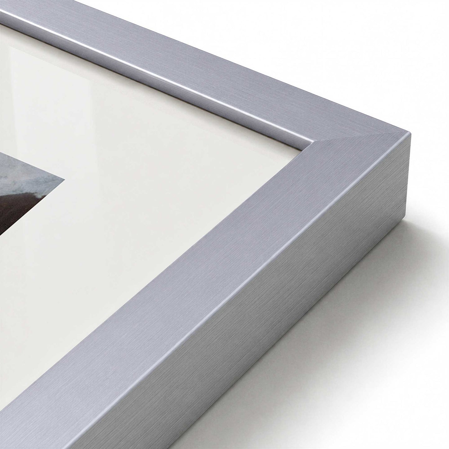 [Color:Polished Chrome], Picture of art in a Polished Chrome frame at an angle