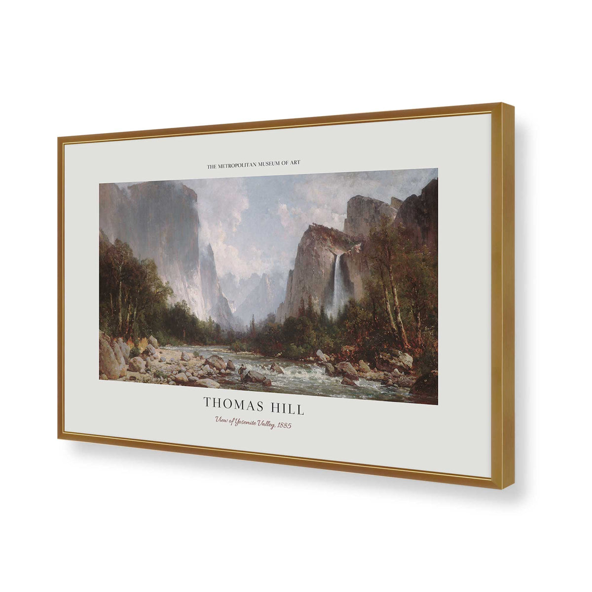 [Color:Polished Gold], Picture of art in a Polished Chrome frame of the corner