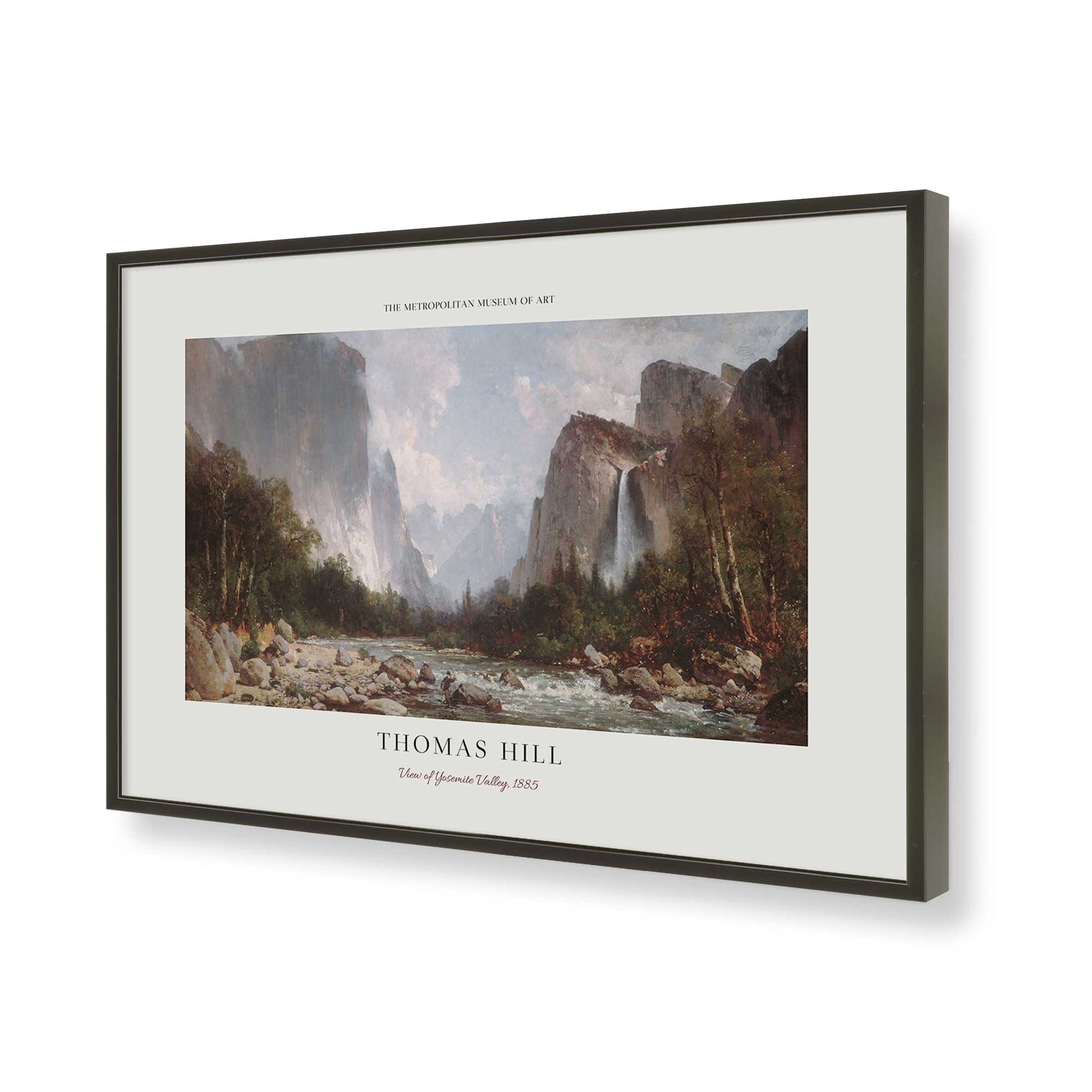 [Color:Satin Black], Picture of art in a Polished Chrome frame of the corner