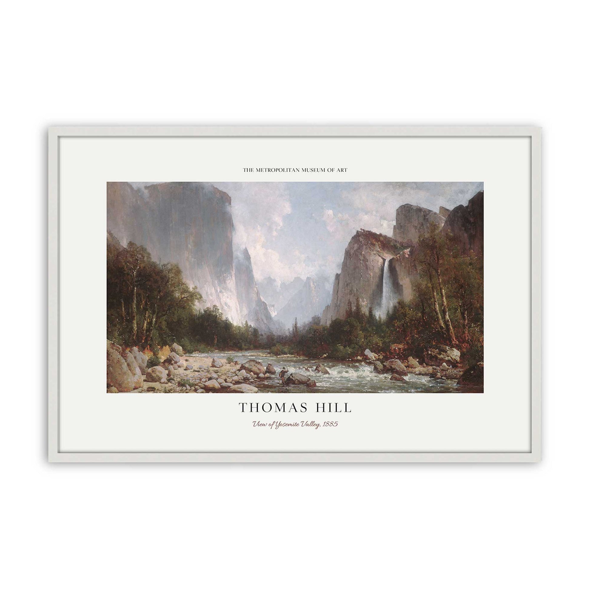 [Color:Opaque White], Picture of art in a Polished Chrome frame