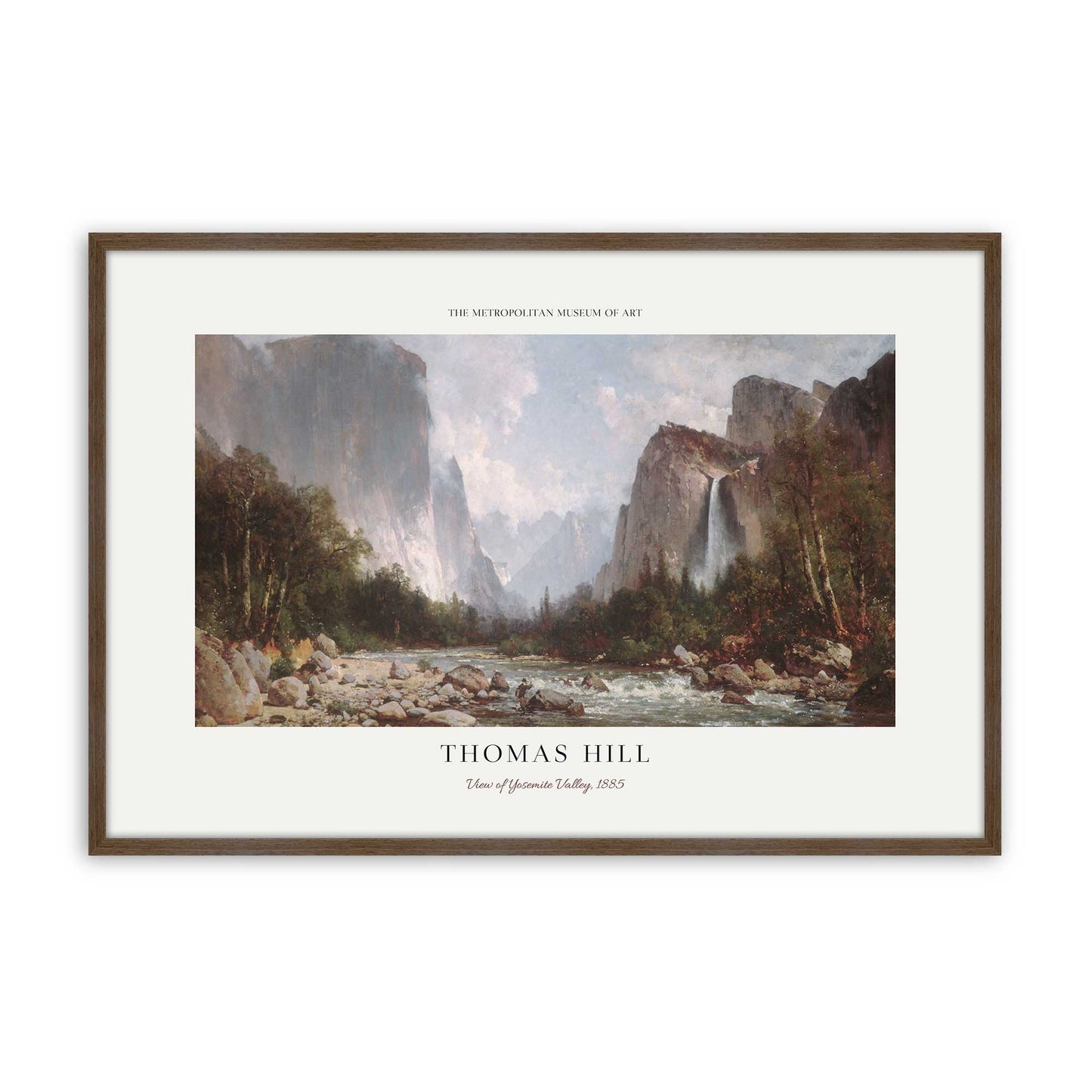 [Color:Walnut], Picture of art in a Polished Chrome frame