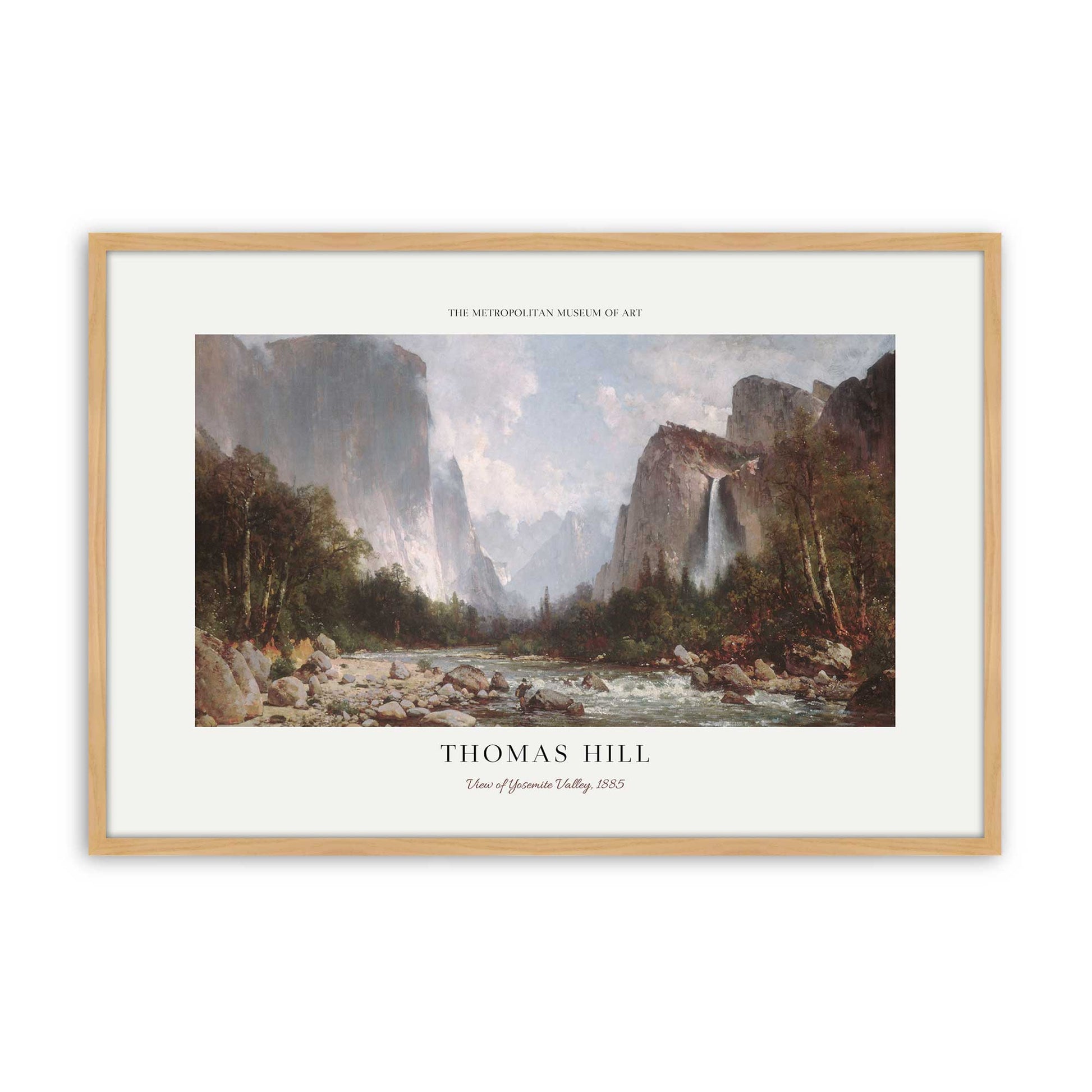 [Color:American Maple], Picture of art in a Polished Chrome frame