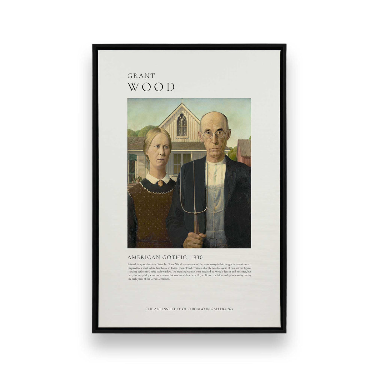 [Color:Satin Black], Picture of art in a Satin Black frame