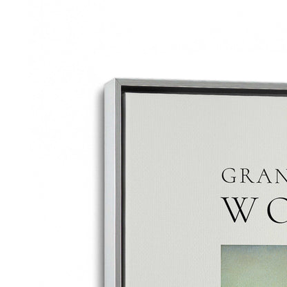 [Color:Polished Chrome], Picture of art in a Polished Chrome frame at an angle