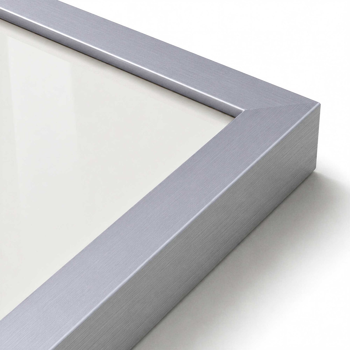 [Color:Polished Chrome], Picture of art in a Polished Chrome frame at an angle