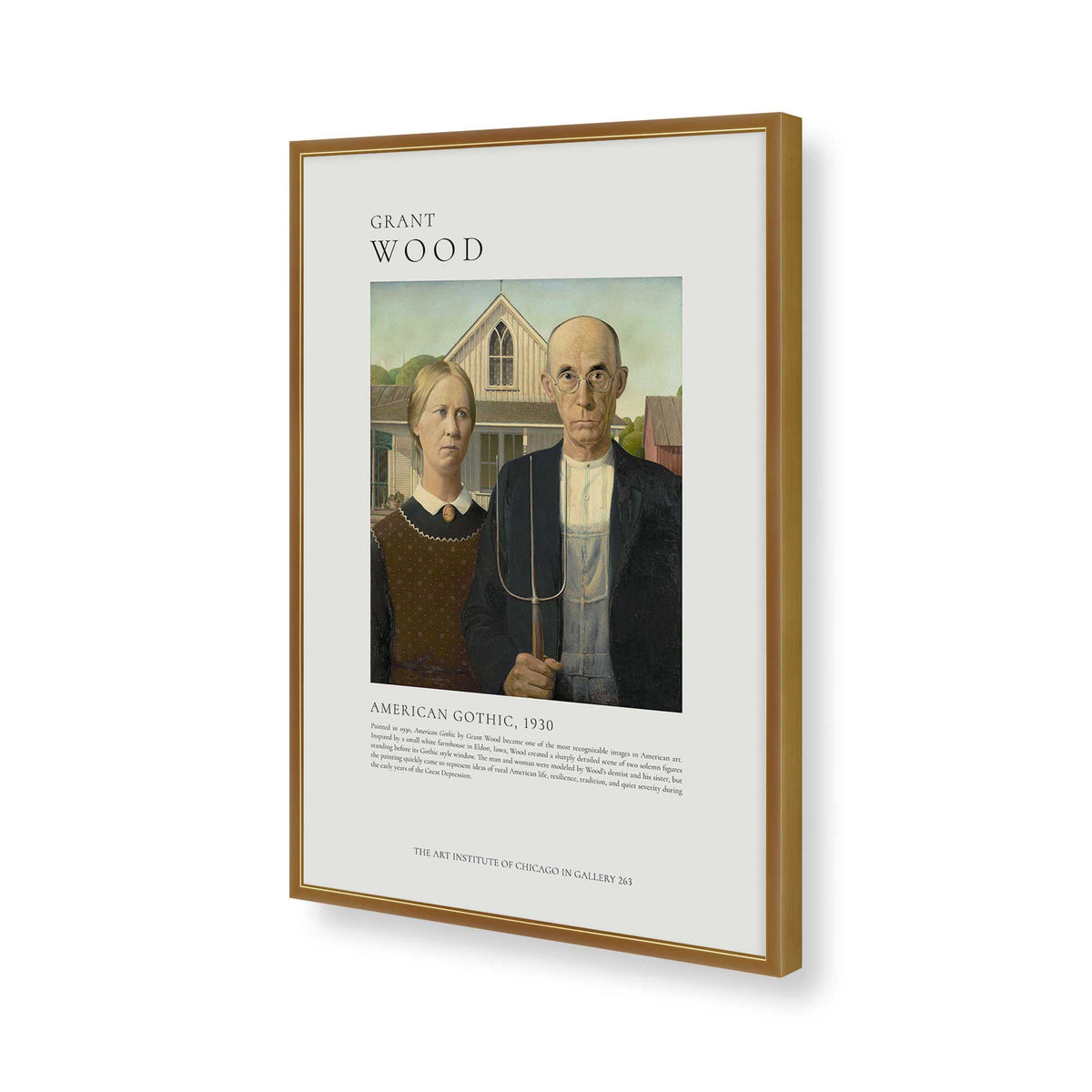 [Color:Polished Gold], Picture of art in a Polished Gold frame of the corner