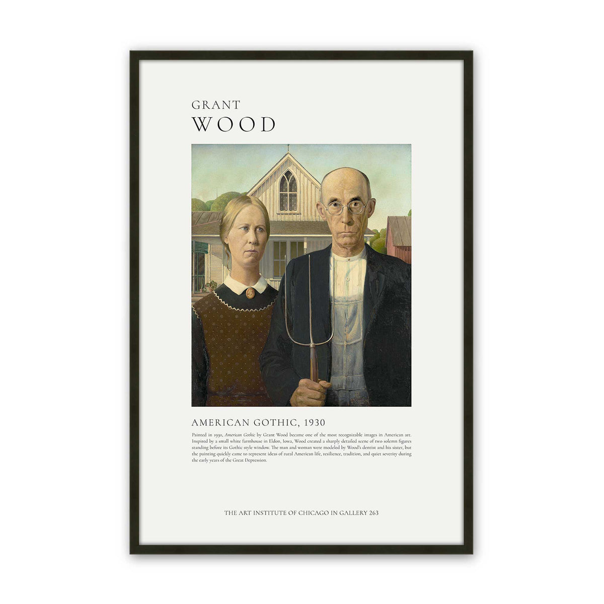 [Color:Satin Black], Picture of art in a Satin Black frame
