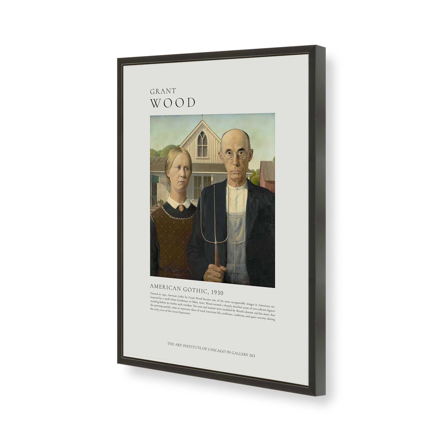 [Color:Satin Black], Picture of art in a Satin Black frame of the corner