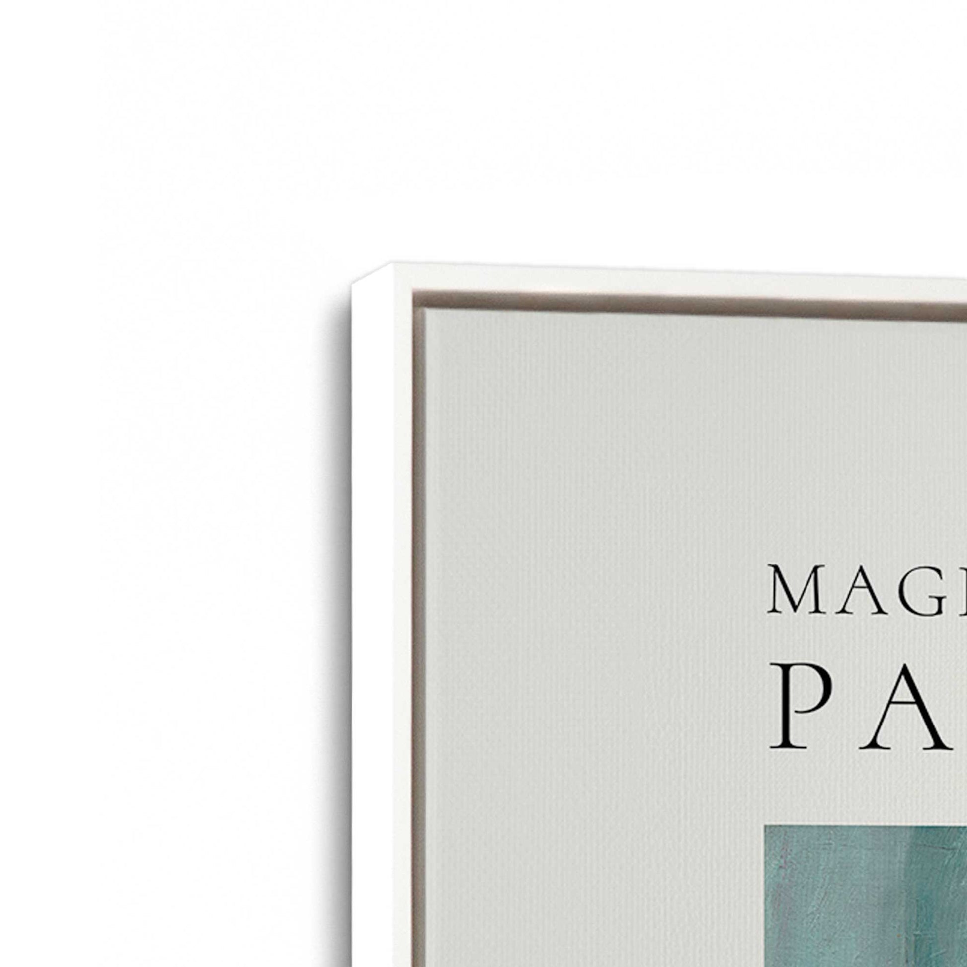 [Color:Opaque White], Picture of art in a White frame at an angle