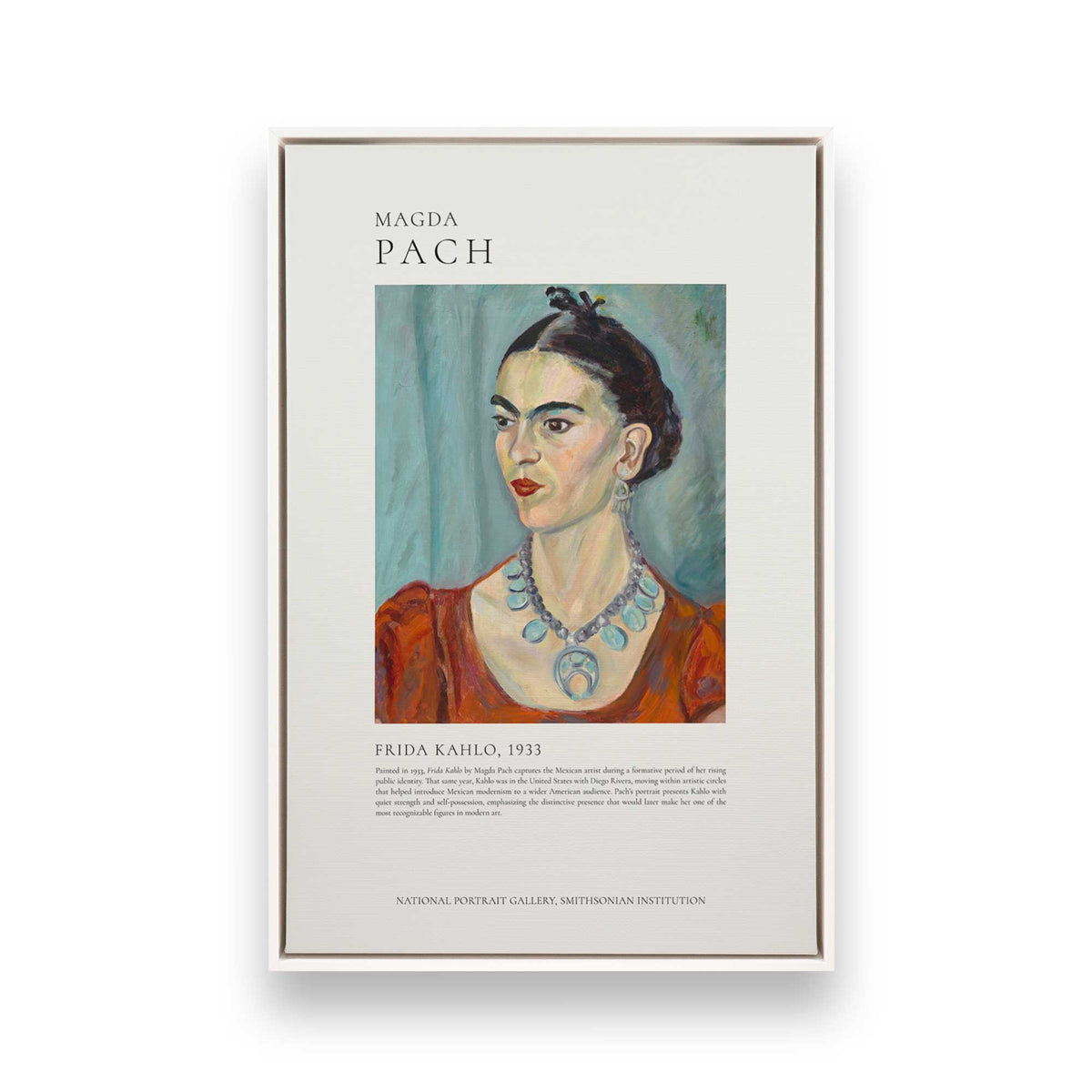 [Color:Opaque White], Picture of art in a White frame