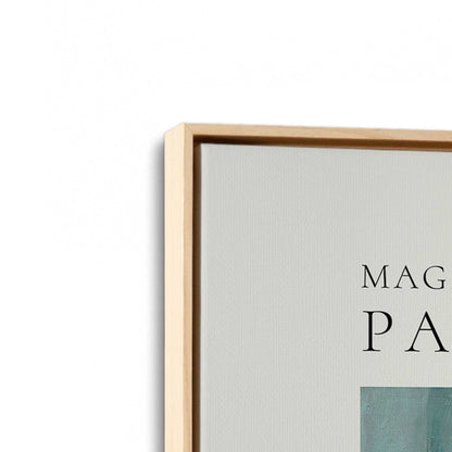 [Color:American Maple], Picture of art in a American Maple frame at an angle
