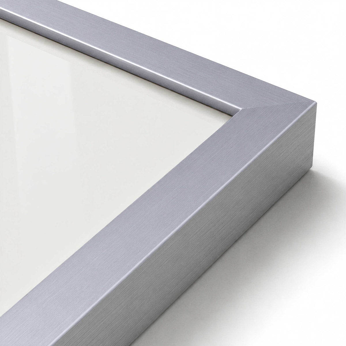 [Color:Polished Chrome], Picture of art in a Polished Chrome frame at an angle